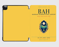 Thumbnail for Bahrain International Airport (BAH) design on yellow ipad tablet case