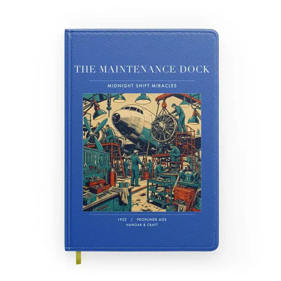VINTAGE G4094 - The Maintenance Dock - Designed Notebooks design on blue