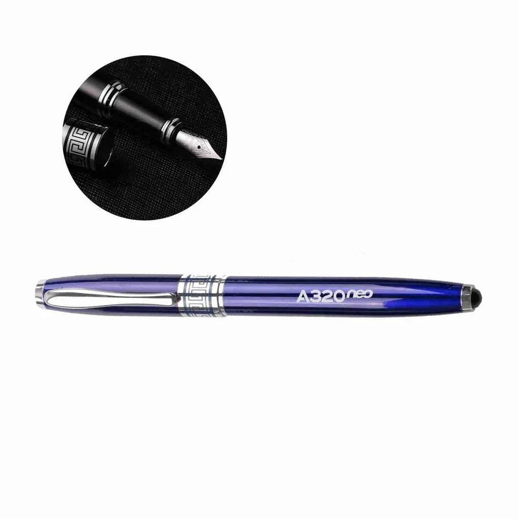 A320neo & Text rollerball pen - blue