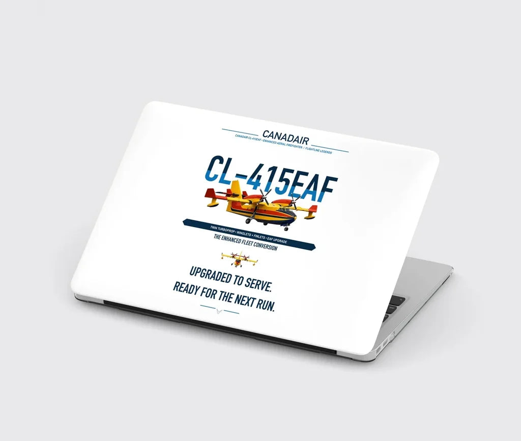 Canadair CL-415EAF design on white MacBook case