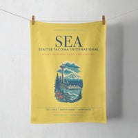 Thumbnail for Seattle-Tacoma International Airport (SEA) design on yellow towel