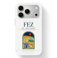 Thumbnail for Fez Airport (FEZ) design on white iPhone 17 Pro MagSafe case
