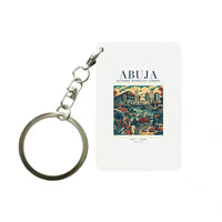 Thumbnail for ABUJA - Poster - Key Chain - White