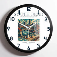 Thumbnail for SOUTH BEND - Poster - Wall Clock Framed - White