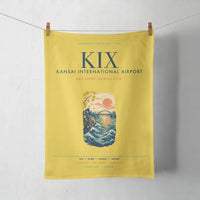 Thumbnail for Osaka Kansai International Airport (KIX) design on yellow towel