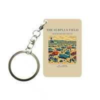 Thumbnail for VINTAGE G4539 - The Surplus Field - Designed Key Chain design on beige