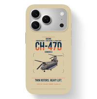Thumbnail for Boeing CH-47D design on beige magsafe iphone case, for iPhone 17 Pro