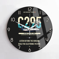 Thumbnail for Airbus C295 SIGINT design on black no frame wall clock