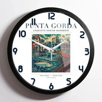 Thumbnail for PUNTA GORDA - Poster - Wall Clock Framed - White