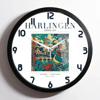 Thumbnail for HARLINGEN - Poster - Wall Clock Framed - White
