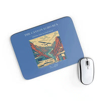 Thumbnail for VINTAGE G4338 - The Canyon Echo Run - Designed Mouse Pads design on blue rectangle