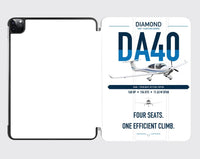 Thumbnail for Diamond DA40 design on white ipad tablet case