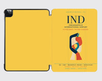 Thumbnail for Indianapolis International Airport (IND) design on yellow ipad tablet case