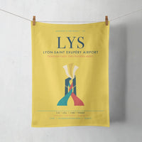 Thumbnail for Lyon-Saint Exupéry Airport (LYS) design on yellow towel
