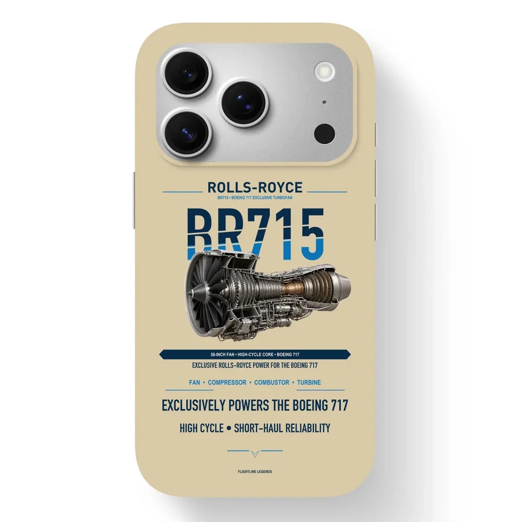 BR715 Case design on beige iphone case