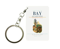 Thumbnail for Baia Mare Airport (BAY) design on white key chain