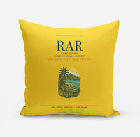 Thumbnail for Rarotonga International Airport (RAR) design on yellow pillow