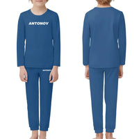 Thumbnail for Antonov & Text children pajamas - Blue