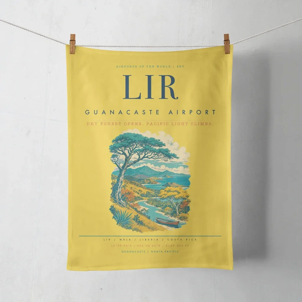 Guanacaste Airport (LIR) design on yellow towel