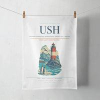 Thumbnail for Malvinas Argentinas International Airport (USH) design on white towel