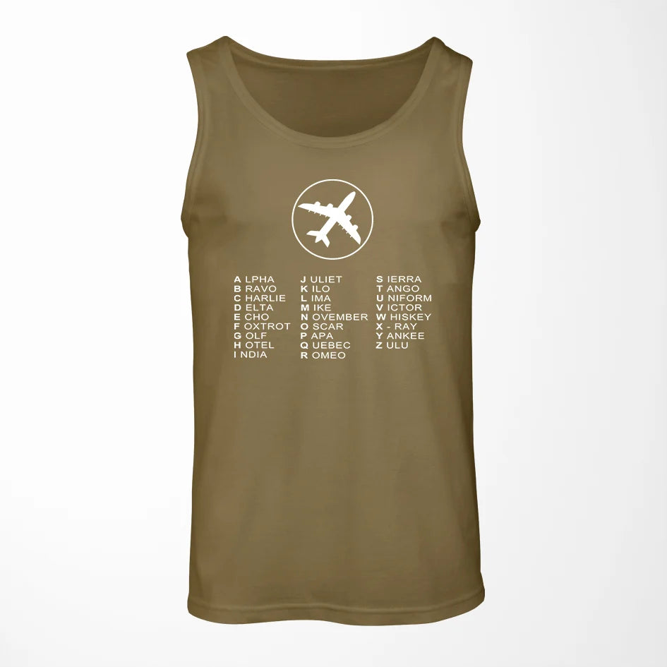 Aviation Alphabet Tank Top - view 2