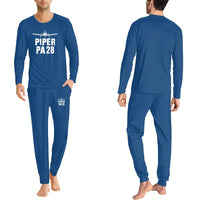 Thumbnail for Piper PA28 & Plane men pajamas - Blue