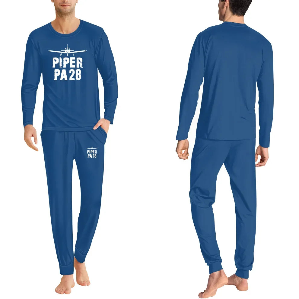 Piper PA28 & Plane men pajamas - Blue