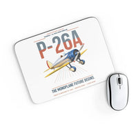 Thumbnail for Boeing P-26A Peashooter design on white rectangle mouse pad