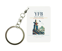 Thumbnail for Iqaluit Airport (YFB) design on white key chain