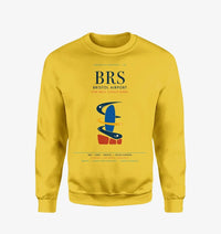 Thumbnail for Bristol Airport (BRS) design on yellow sweatshirt