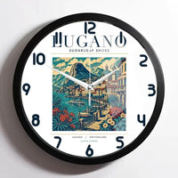 Thumbnail for LUGANO - Poster - Wall Clock Framed - White