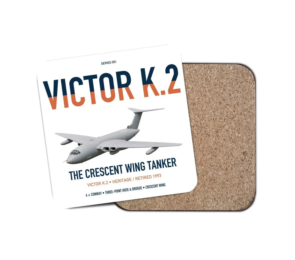 Handley Page Victor K.2 design on white 1 piece coaster