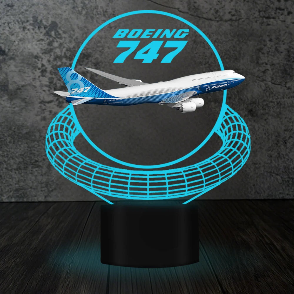 Customisable Boeing 747 3D Lamp - view 2