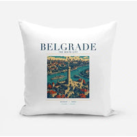 Thumbnail for BELGRADE - Poster - Pillow - White