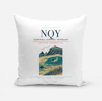 Thumbnail for Cornwall Airport Newquay (NQY) design on white pillow