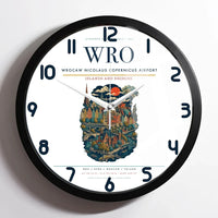 Thumbnail for Wrocaw Nicolaus Copernicus Airport WRO Wall-Clock Framed - White