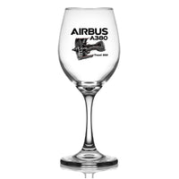 Thumbnail for Customisable Airbus A380 Wine Glass - view 2