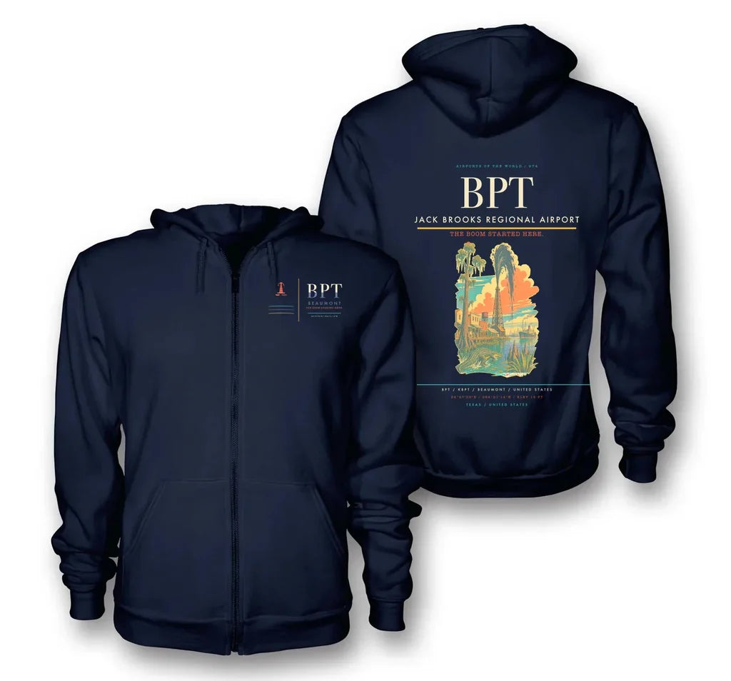 Jack Brooks Regional Airport BPT Navy Blue