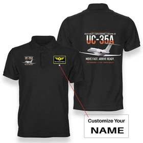 UC-35A Citation Ultra Rapid Utility Airlift Premium Polo T-Shirts