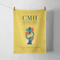 Thumbnail for John Glenn Columbus International Airport (CMH) design on yellow towel
