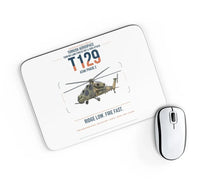 Thumbnail for Turkish Aerospace T129 ATAK Phase 2 design on white rectangle mouse pad