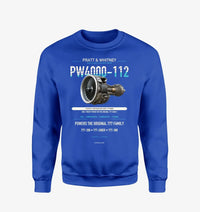 Thumbnail for PW4000-112 design on blue sweatshirt