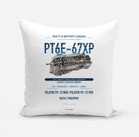 Thumbnail for PT6E-67XP design on white pillow