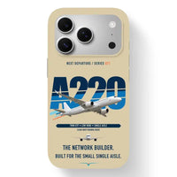 Thumbnail for Airbus A220-300 Case design on beige iphone case