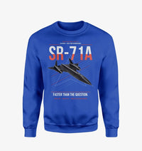 Thumbnail for SR-71A Blackbird design on blue sweatshirt
