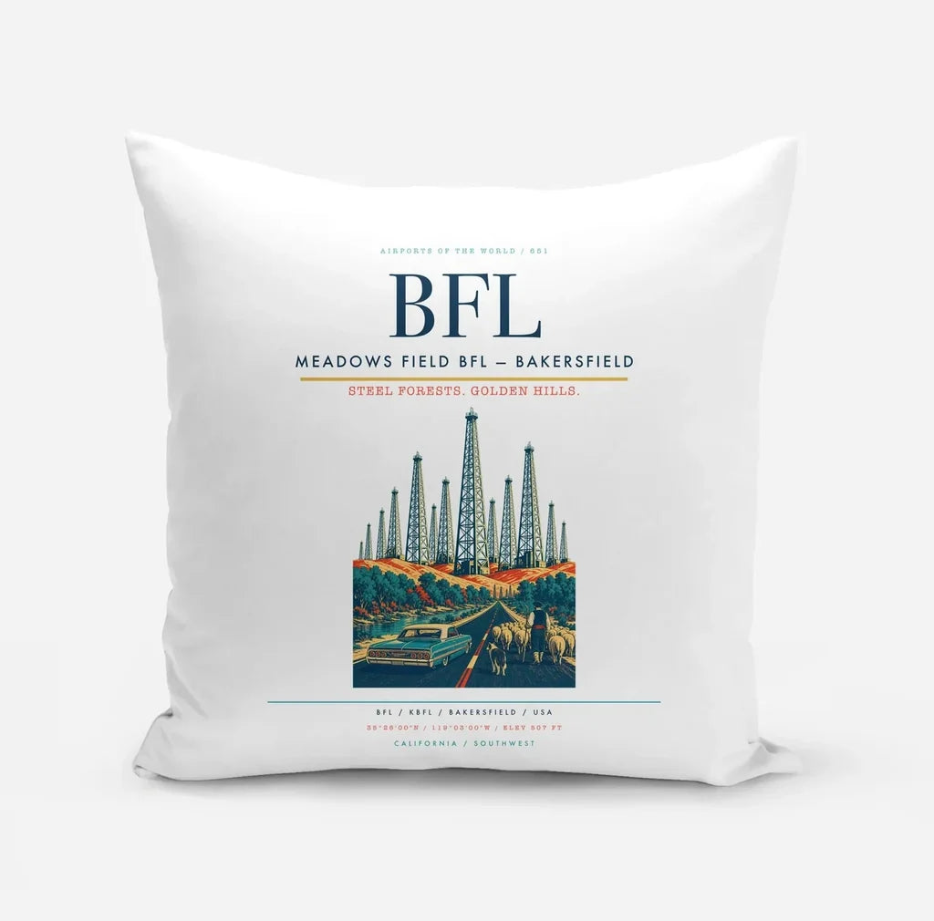 Meadows Field (BFL) design on white pillow
