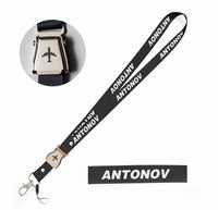 Thumbnail for Antonov & Text seat belt lanyard - black