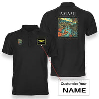 Thumbnail for AMAMI - Poster - Double-Side Polo - Black + Name