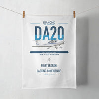 Thumbnail for Diamond DA20 design on white towel