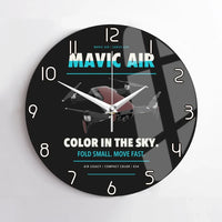 Thumbnail for DJI Mavic Air design on black no frame wall clock